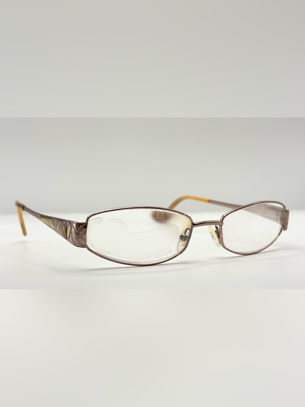Liz Claiborne L305 Bronze Oval Sunglasses Frames Only